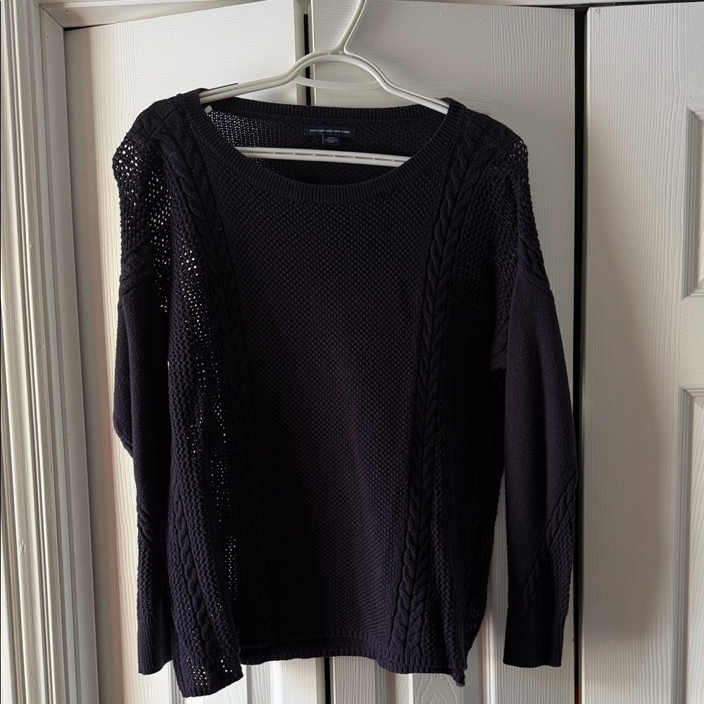 American Eagle Outfitters Dark Knit Sweater